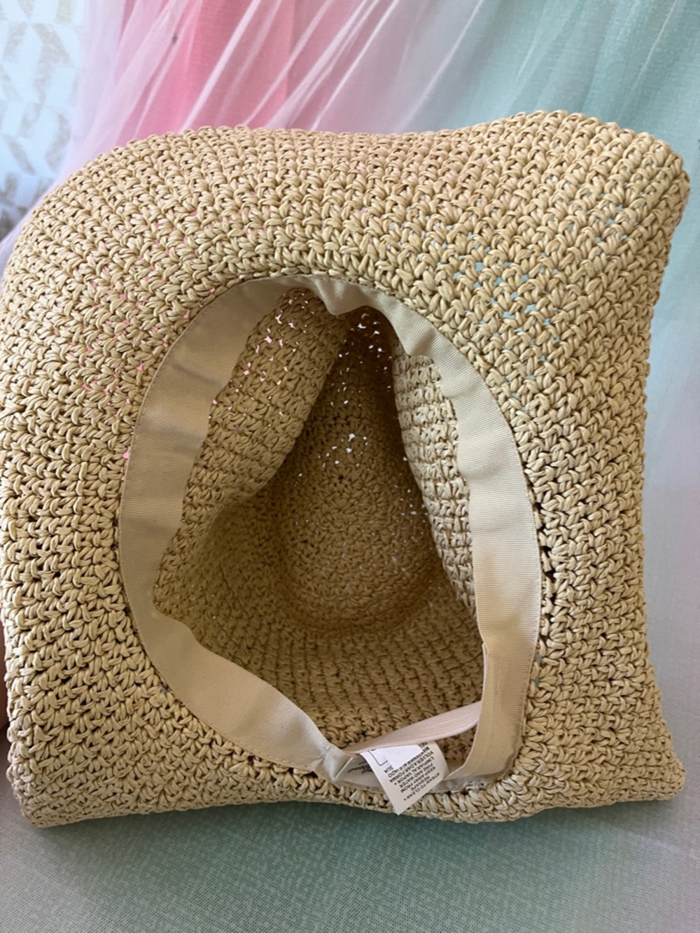 Universal Thread Natural Straw Crochet Sun Hat - Picture 5 of 6